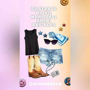 LOW STARTS W/ EVE  LIVE SHOW LISTING 🤩🪩🛍️🎈‼️